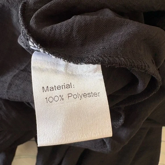 New Medium Cueply Black Wide Leg Overalls Jumpsuit - Picture 11 of 13